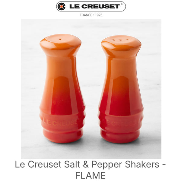 Le Creuset Salt & Pepper Shakers - FLAME
