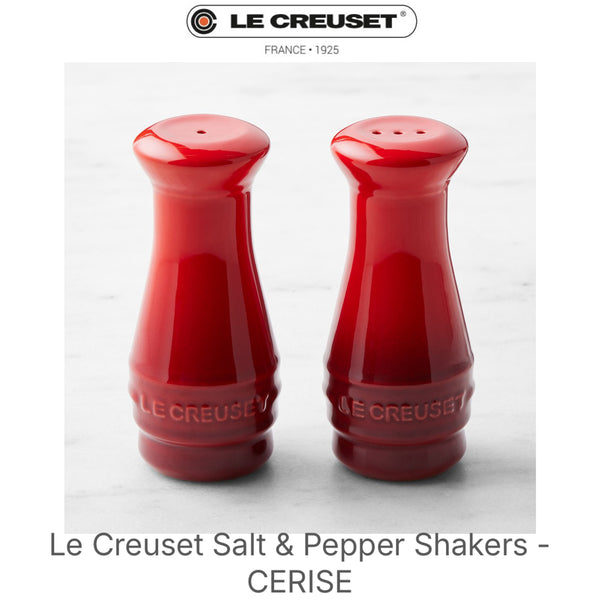 Le Creuset Salt & Pepper Shakers - CERISE