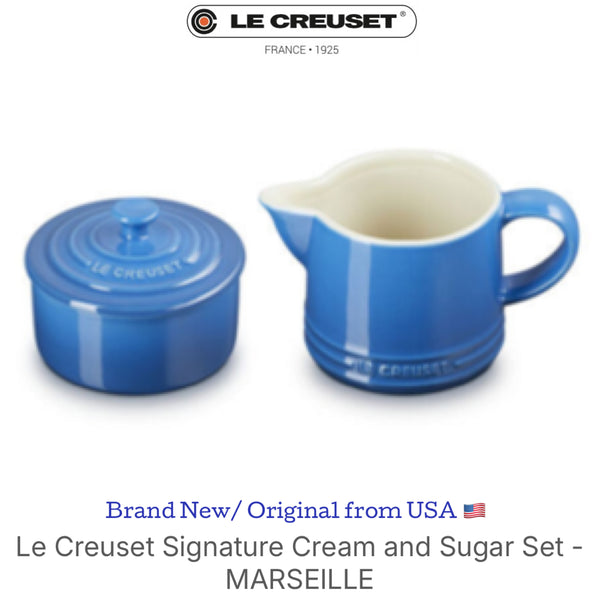 LE CREUSET Signature Cream and Sugar Set - MARSEILLE