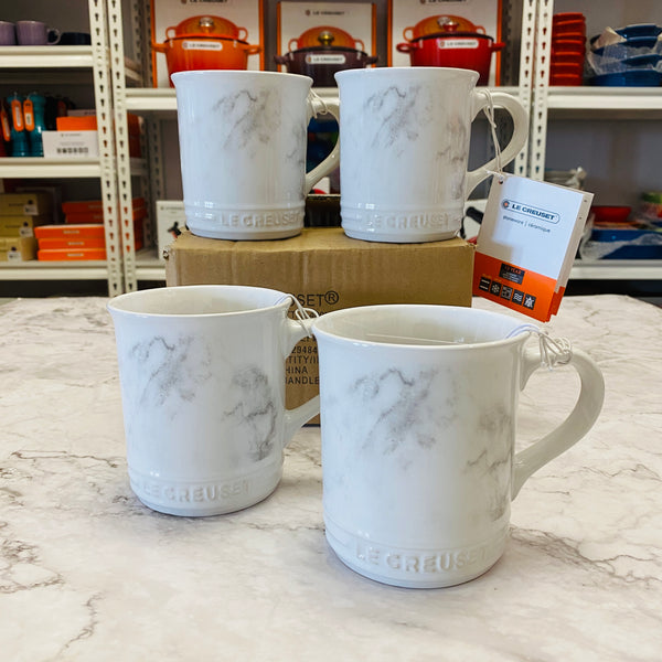 Le Creuset Stoneware 14-Oz. Mugs, Set of 4 - MARBLE