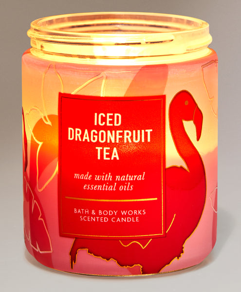 Bath & Body Works ICED DRAGONFRUIT TEA single-wick Candle 7 oz / 198 g