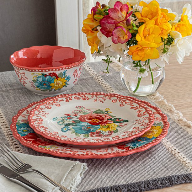 The selling Pioneer Woman Dinnerware Set