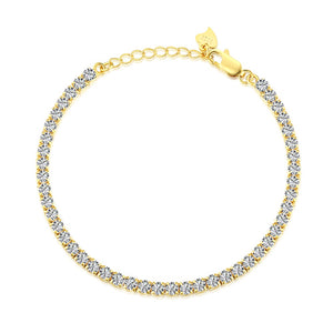 PURE 925 SILVER (Gold Plated)Jillian Bracelet