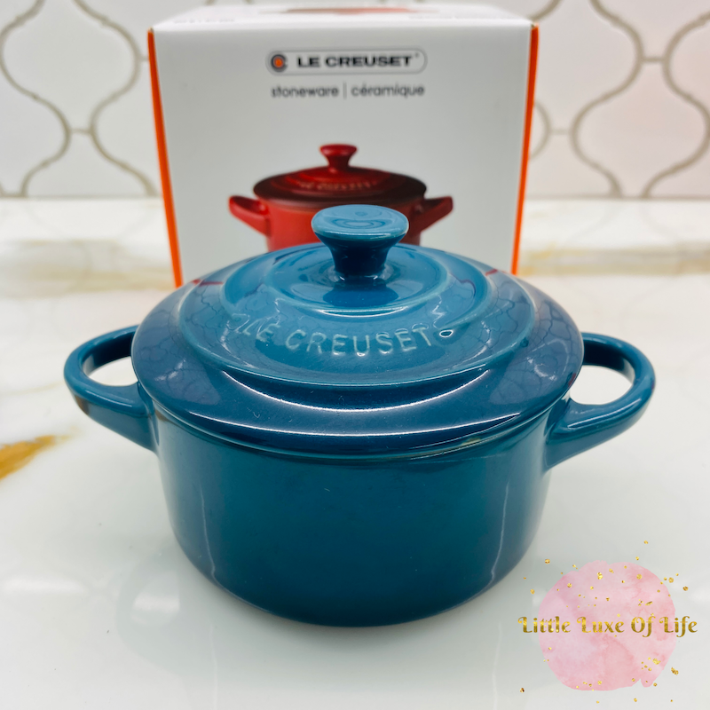 Le Creuset Signature Mini Petite Cocotte, 8 oz. DEEP TEAL