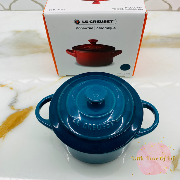 Le Creuset Signature Mini Petite Cocotte, 8 oz. DEEP TEAL