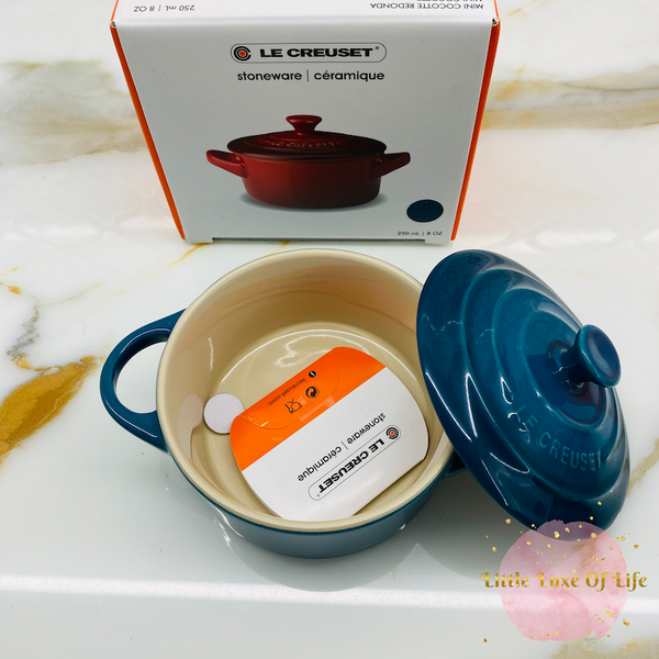 Le Creuset Signature Mini Petite Cocotte, 8 oz. DEEP TEAL