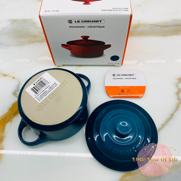 Le Creuset Signature Mini Petite Cocotte, 8 oz. DEEP TEAL