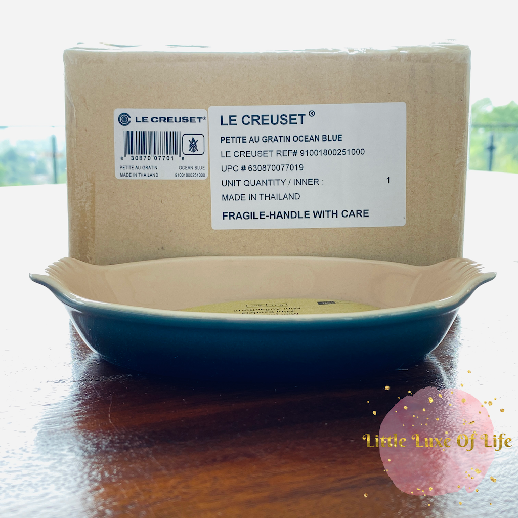 Le Creuset Heritage Au Gratin Dish 6 fl oz. OCEAN LittleLuxeOfLife