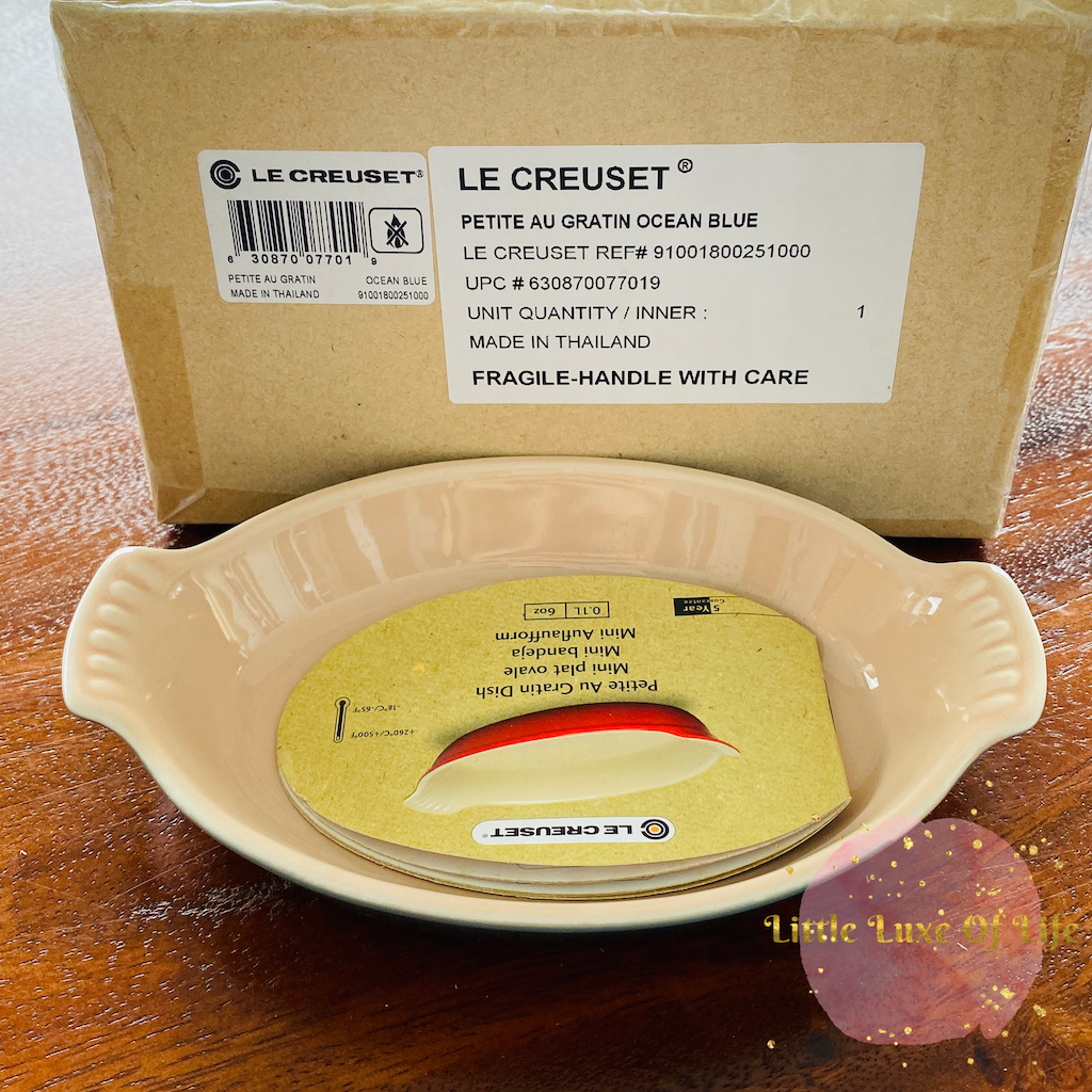 Le Creuset Heritage Au Gratin Dish 6 fl oz. OCEAN LittleLuxeOfLife