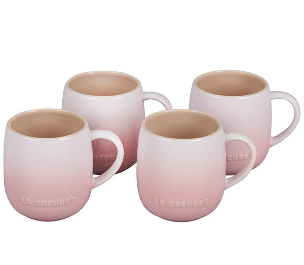 Le Creuset Heritage Stoneware Mugs 13-Oz., Set of 4 - SHELL PINK