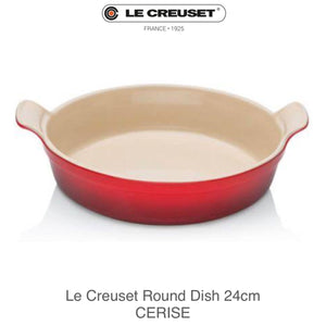 Le Creuset Round Dish 24cm - CERISE