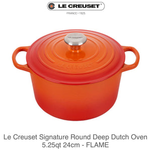 Le Creuset Signature 5.5-Qt Round Dutch Oven - Flame