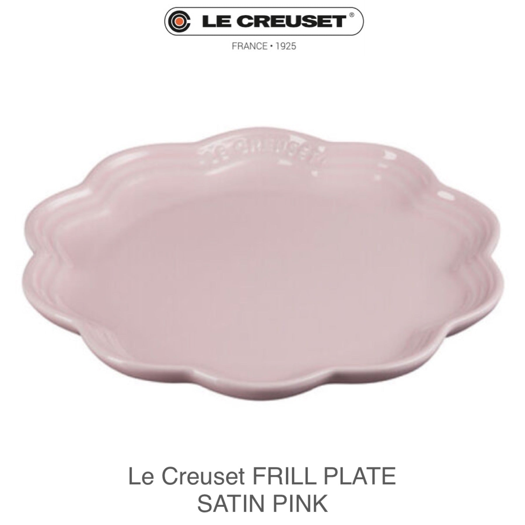 Le Creuset Frill Plate - SATIN PINK