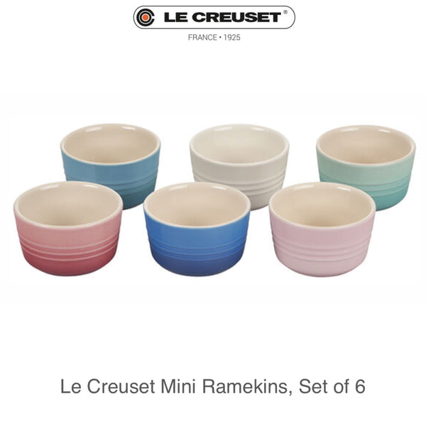 Le Creuset Mini Ramekins 3 1/2 fl. oz., Set of 6 - MULTICOLOR