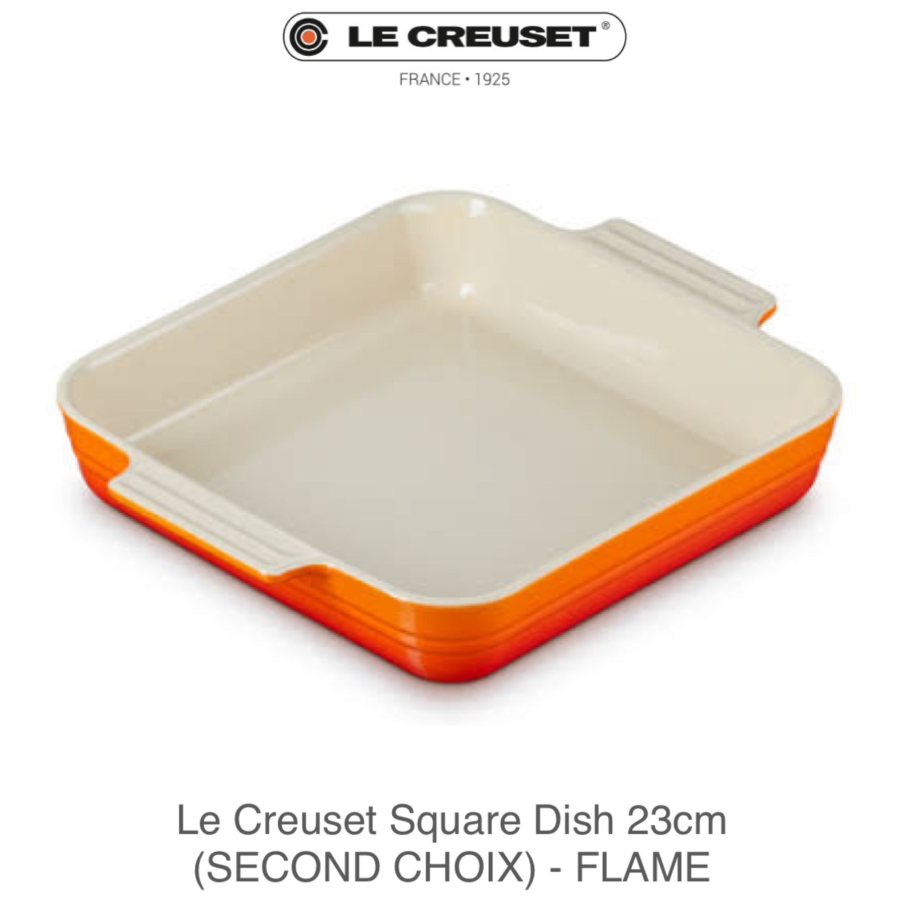 Le Creuset Stoneware Square Dish 23cm (SECOND CHOIX)- FLAME