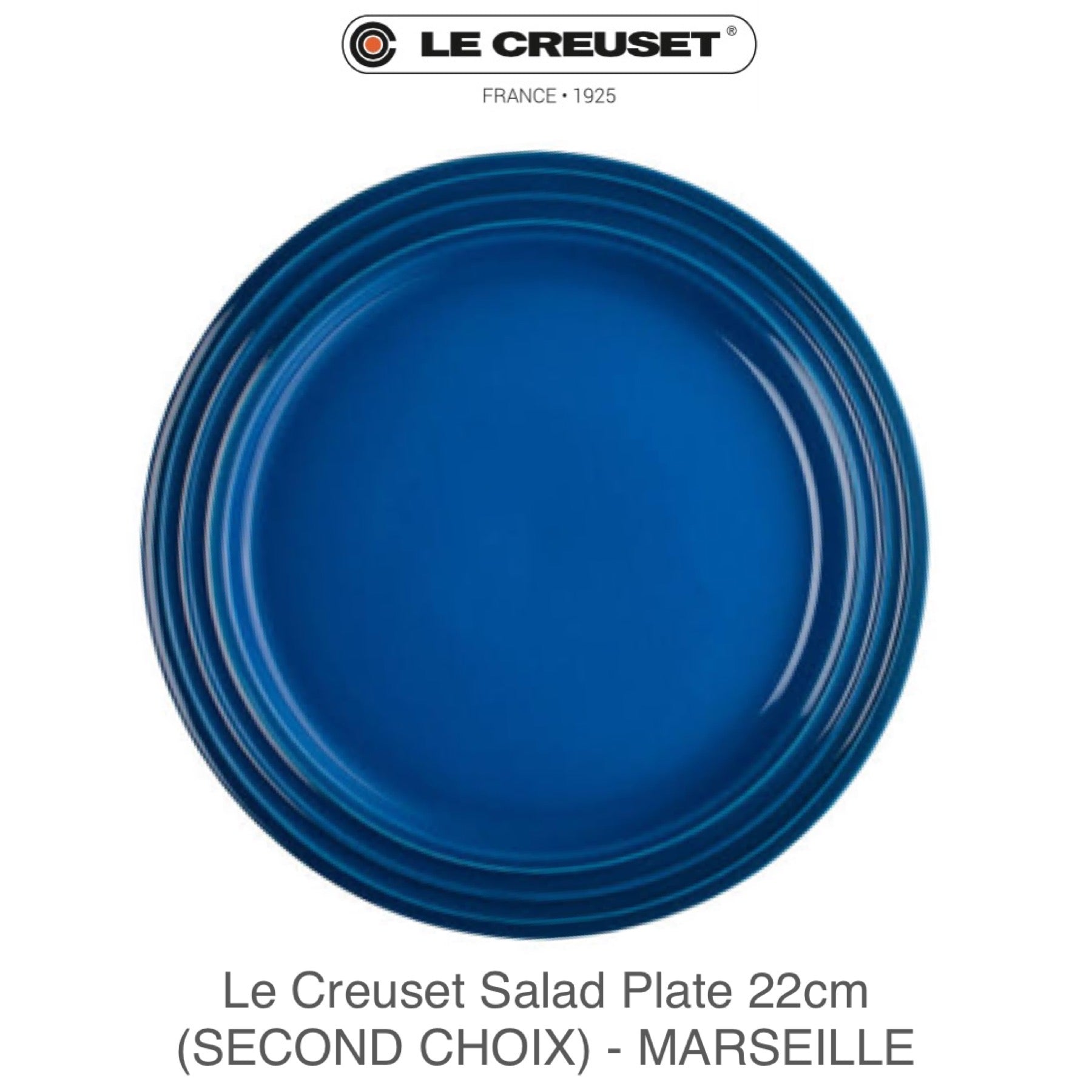 Le Creuset Salad Plate 22cm ( SECOND CHOIX) - MARSEILLE