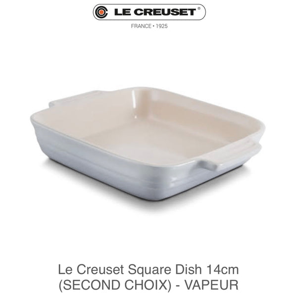 Le Creuset Stoneware Square Dish 14cm (SECOND CHOIX)- VAPEUR