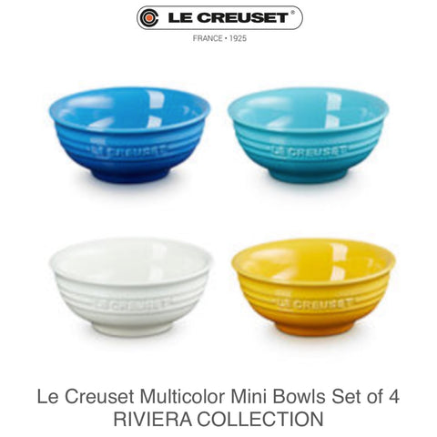 Le Creuset Riviera Collection Multicolor Mini Bowl, Set of 4