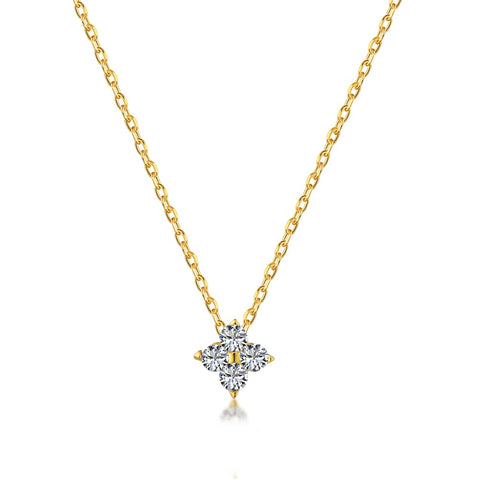 PURE 925 SILVER (Gold Plated) Camille Necklace