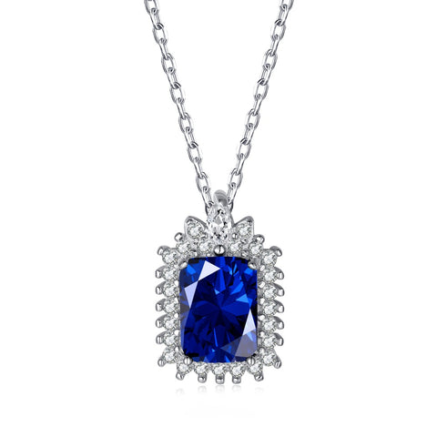 PURE 925 SILVER (BLUE)Adrienne Necklace