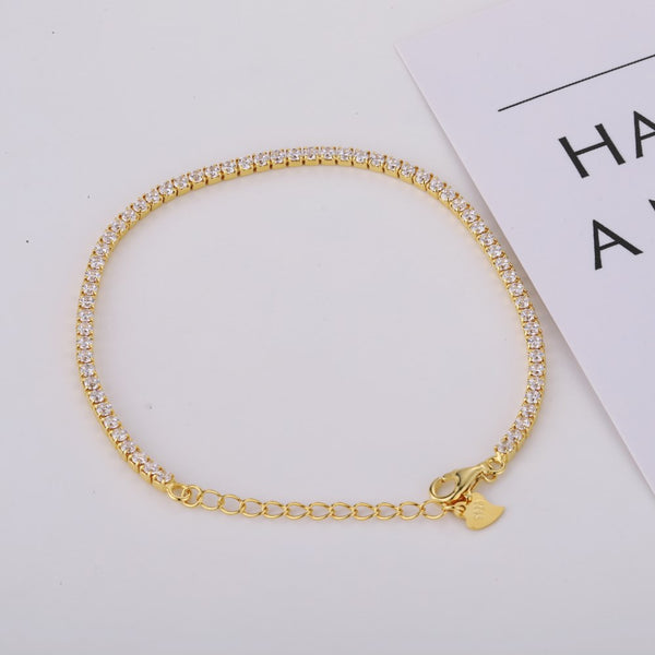 PURE 925 SILVER (Gold Plated)Karley Bracelet