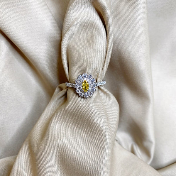 PURE 925 SILVER YELLOW Jamille Ring