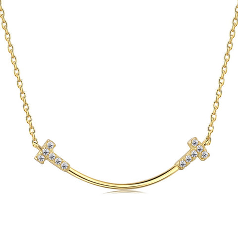 PURE 925 SILVER (Gold Plated)Theza Necklace