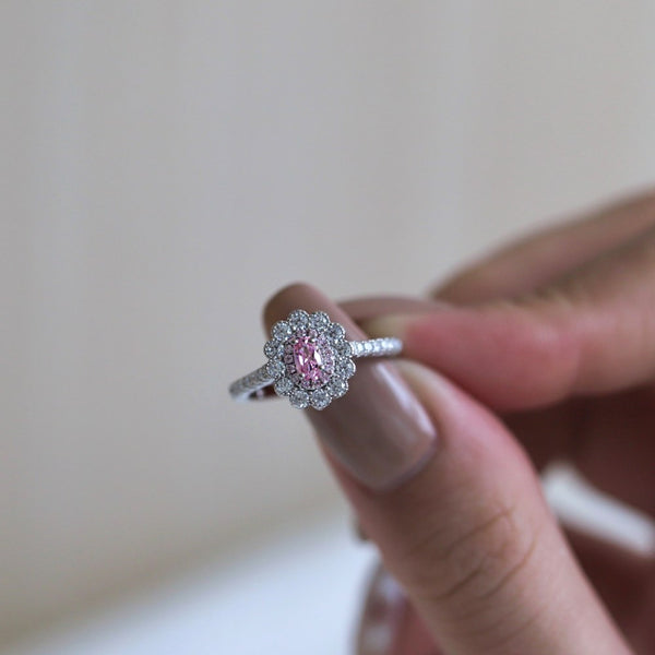 PURE 925 SILVER PINK Jamille Ring