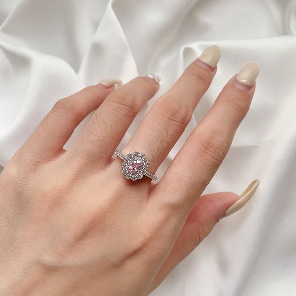 PURE 925 SILVER PINK Jamille Ring
