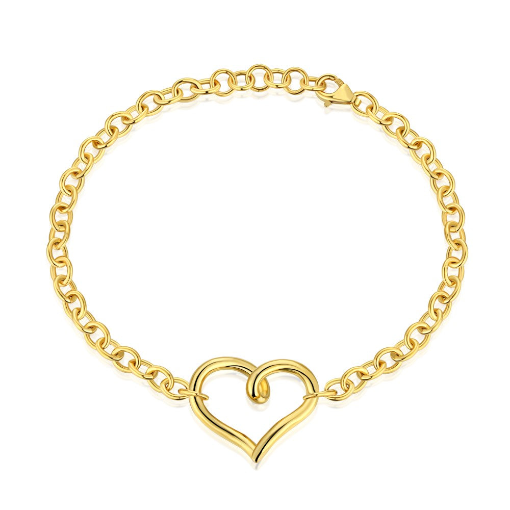 PURE 925 SILVER(Gold Plated)Margareth Bracelet