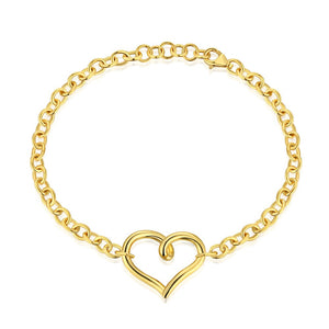 PURE 925 SILVER(Gold Plated)Margareth Bracelet