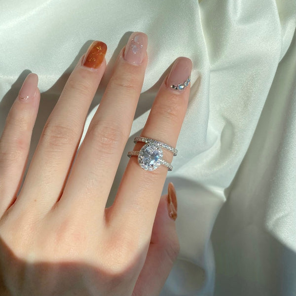 PURE 925 SILVER Savannah Ring Set