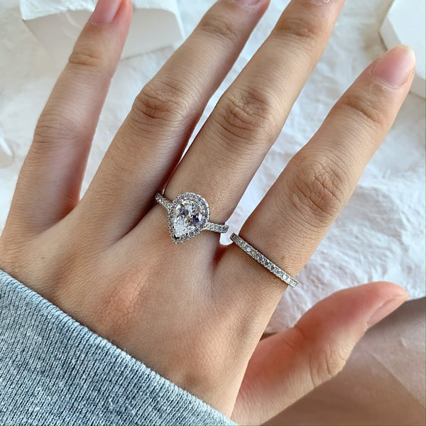 PURE 925 SILVER Mia Ring Set