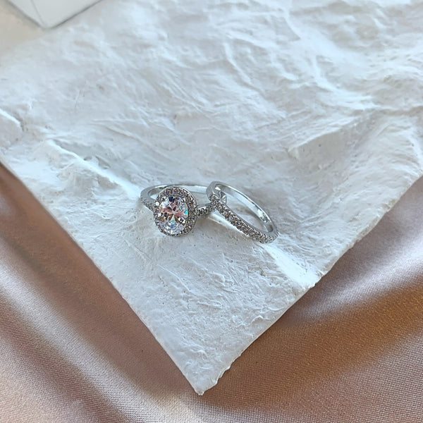 PURE 925 SILVER Savannah Ring Set