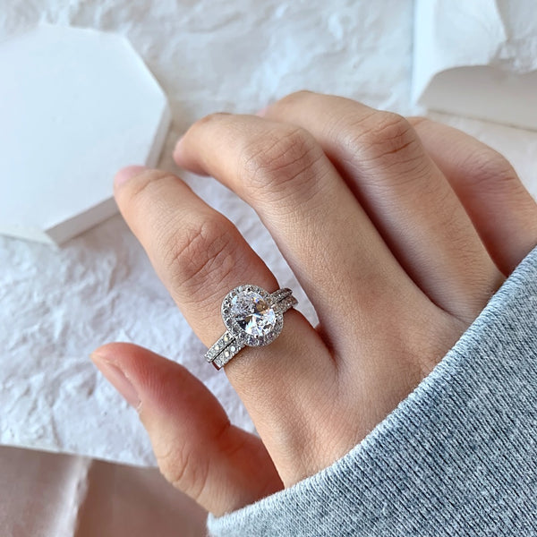 PURE 925 SILVER Savannah Ring Set