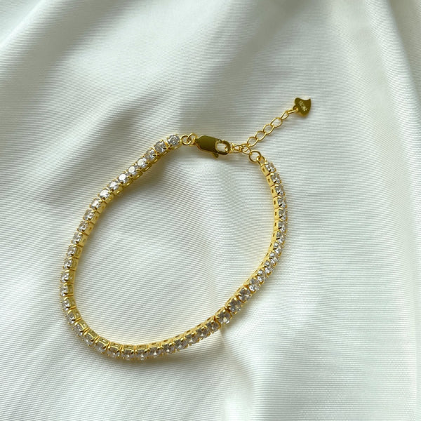 PURE 925 SILVER (Gold Plated)Jillian Bracelet