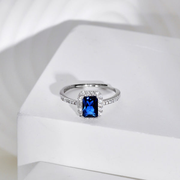 PURE 925 SILVER BLUE Emillia Ring