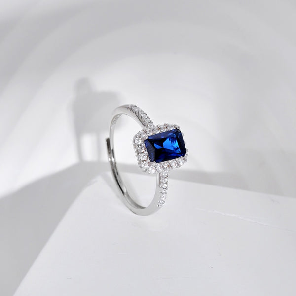 PURE 925 SILVER BLUE Emillia Ring