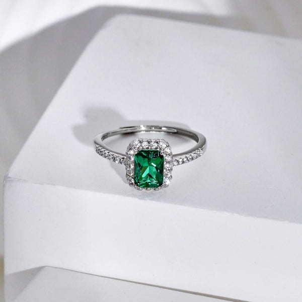 PURE 925 SILVER GREEN Emillia Ring