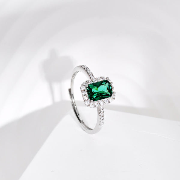 PURE 925 SILVER GREEN Emillia Ring