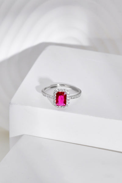 PURE 925 SILVER RED Emillia Ring