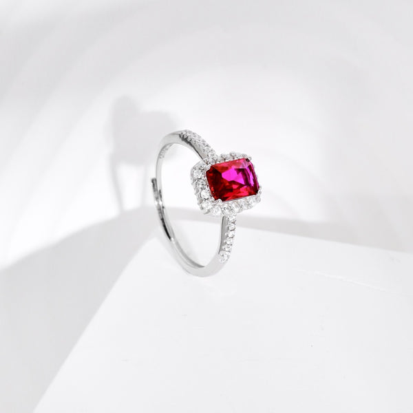 PURE 925 SILVER RED Emillia Ring