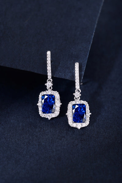 PURE 925 SILVER BLUE Alexandra Earrings