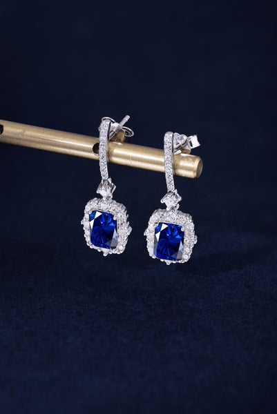 PURE 925 SILVER BLUE Alexandra Earrings