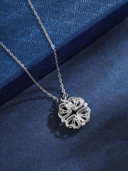 PURE 925 SILVER Clover Necklace