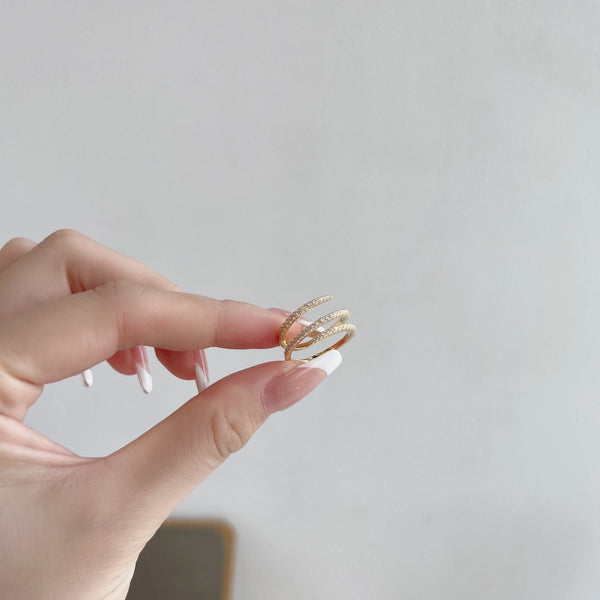 PURE 925 SILVER (Gold Plated)Cadence Ring