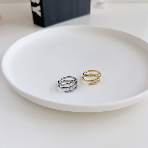 PURE 925 SILVER (Gold Plated)Cadence Ring