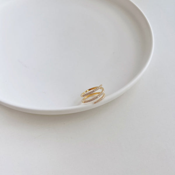 PURE 925 SILVER (Gold Plated)Cadence Ring