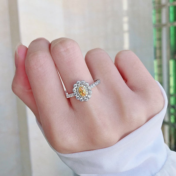 PURE 925 SILVER YELLOW Jamille Ring
