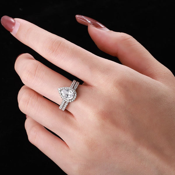 PURE 925 SILVER Mia Ring Set